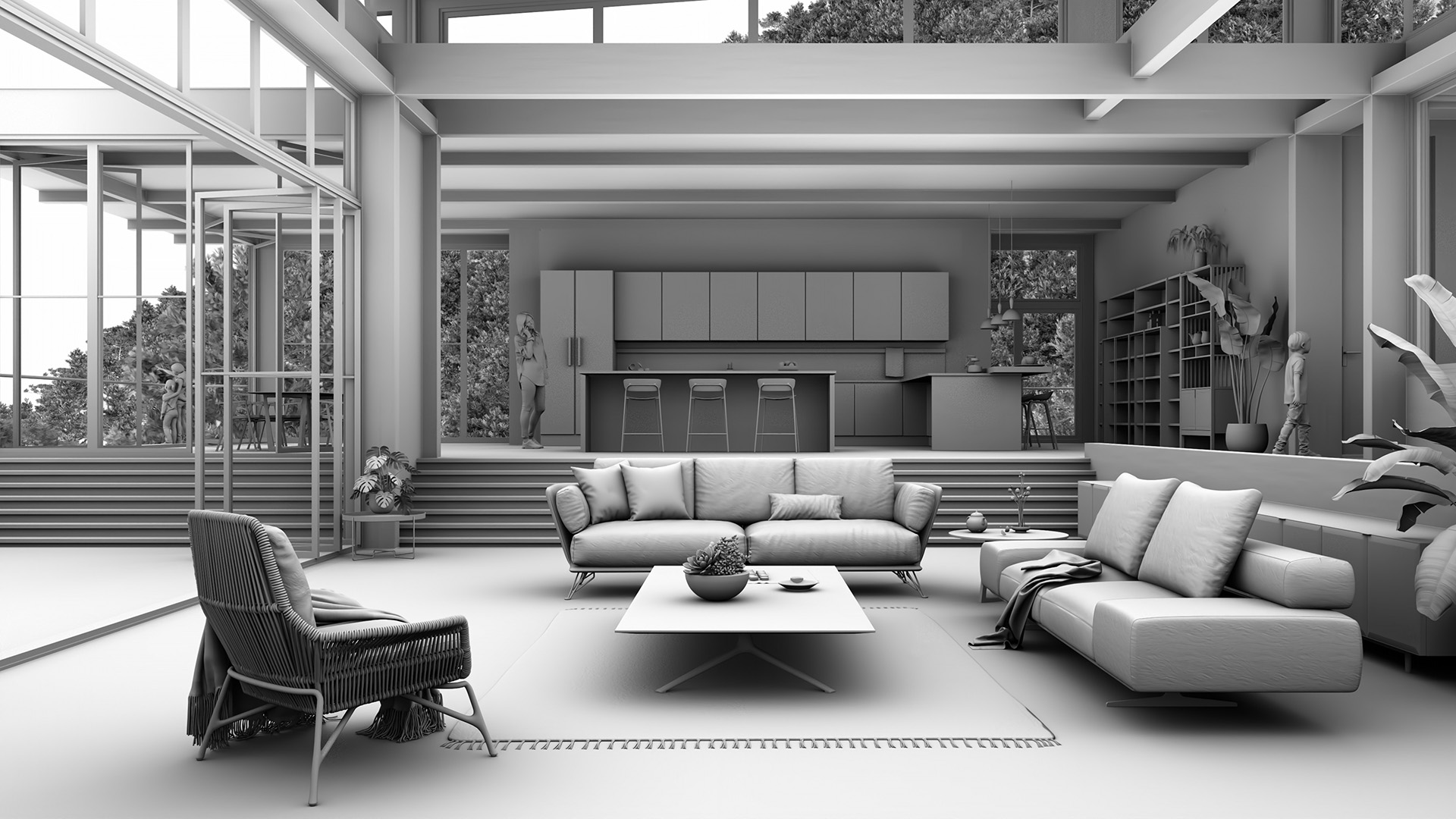 Ambient occlusion scene